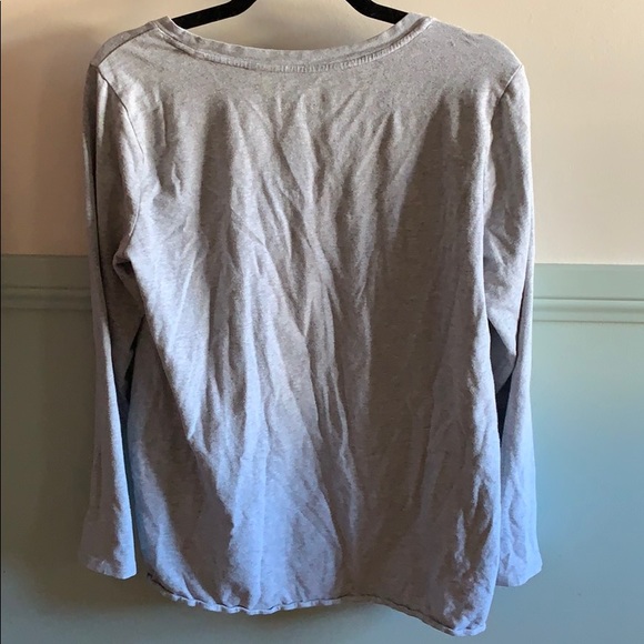 Grey Long sleeve maternity T-Shirt - Picture 2 of 3